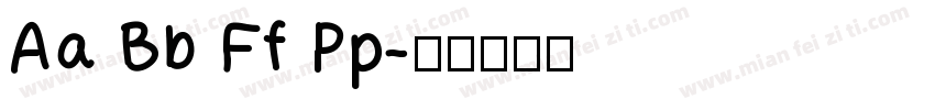 Aa Bb Ff Pp字体转换